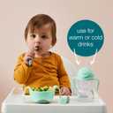 b.box Sippy Cup with Weighted Straw (2-Pack). Leak Proof, Easy Grip. BPA Free & Dishwasher Safe. Ideal for Babies 6m+ to Toddlers (pistachio + apple, 8oz)