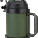 Hydraful Gallon Jug, 128oz Large Insulated Stainless Steel Sports Water Jug, Large Triple Wall Vacuum Insulation Water Bottle-Keeps Cold up to 48 Hrs-Sweat Proof,for Gym, Hiking & Camping (Army Green)