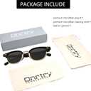 Onrtry Classic Polarized Sunglasses for Men Women Semi-Rimless Frame Sun Glasses Fashion Retro Designer Shades