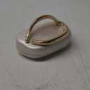 Acrylic Clutch Purse for Women Classic Round Acrylic Evening Handbag Vintage Metal Handlebars Bag for Wedding Party Prom