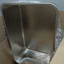 Stainless Steel Litter Box with High Sides,23.6" L X 15.7" W X 7.8" H,Extra Large Jumbo Cat Litter Box,XL Kitty Metal Liter Box for Indoor Big Cat,Non-sticky,Anti-Leakage(Entry on Short Side)