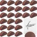 Colingmill 24 Pcs Wooden Table Number Stands Indoor Lightweight Wedding Table Name Holder Semicircular Design Place Card Holders Office Tag Photo Menu Clips Banquet Birthday Party Restaurant