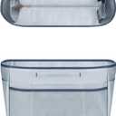 GIVLEFLY Tote Organizer Insert with Multiple Pockets Purse Dividers with Handle Lightweight Purse Liner with Cup Holder Fit for Longchamp Large Medium Size, Neverful and More(Large, Light Blue)