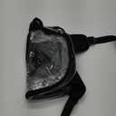 Paxiland Clear Backpack Stadium Approved 12126 with Reinforced and Wider Shoulder Straps, Small Clear Bag for Schools, Concerts, Work, Festivals and Sporting Events - Black