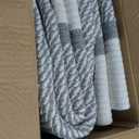 Laughbird Large Tall Storage Bins Baskets Woven Laundry Hamper Wicker Tall Cotton Toy Storage Basket with Handles, Decorative Basket for Living room, Collapsible Large Basket for Toys, 2bags kids