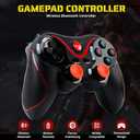 Yoidesu X3 Gaming Controller for Android for IOS Mobile Phone TV Computer CP VR, Dual Vibration Wired BT Game Remote Gamepad Joystick with Built in 400mAh Rechargeable Battery