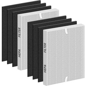 Improvedhand AP1512HH Replacement Filter for Coway Airmega 200m series AP1512HH AP1518R AP1519P, 2 Pack H13 True High Efficiency Filter & 6 Pack Activated Carbon PreFilter, Replace Part # 3304899
