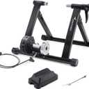 Sportneer Bike Trainer:Bike Trainer for Indoor Riding with Quick Release Lever & Front Wheel Riser Block