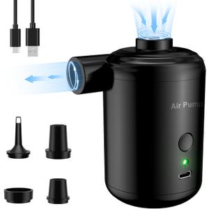Portable Air Pump for Inflatables-USB Rechargeable 3600mAh Battery Powered,Mini Inflator & Deflator for Pool Inflatable Camping Air Mattress