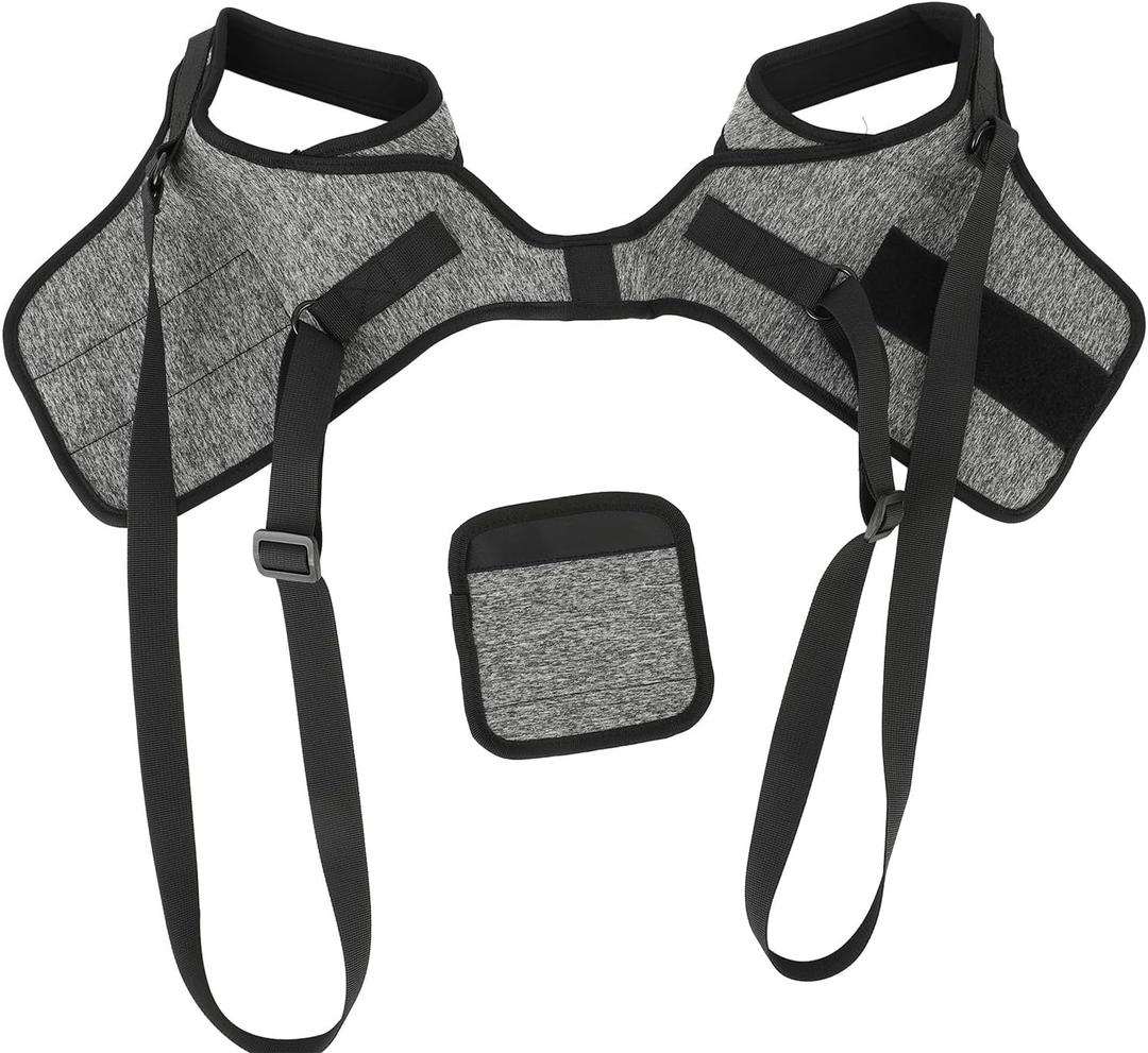 EVGATSAUTO Dog Lift Harness, Adjustable Strap, Hind Leg Sling for Disabled Dogs, Support Comfortably Throughout The Day with Sponge Handle, for Hind Leg Weakness, Injury Support (M) (Gray)