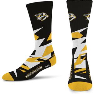 2 x For Bare Feet Men's Shattered Camo Crew Sock NHL (Black)