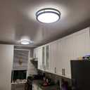 Kalium LED Ceiling Light with Remote 13 Inch Flush Mount Ceiling Light Fixture, 24W 3000K-6000K Adjustable Color Temperature, Dimmable Lighting Fixtures for Kitchen Bedroom Hardwired Installation