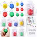 Landical 20 Set Christmas Appreciation Gift for Coworker Bulk Light Bulb Stress Ball Keychain Employee Christmas Gift for Staff Team (10 Styles)