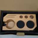 KHAVA Espresso Tamping Station | Wooden Coffee Tamper Station 58 mm | Espresso Organizer & Portafilter Holder | Coffee Station Organizer for Countertop | Espresso Accessories for Coffee Bar, Natural