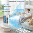 Portable Air Conditioners, 2000ML Personal Air Conditioner, Mini Air Conditioner, Evaporative Air Cooler Fan with 120 Oscillation, 7 RGB Light Modes, 4 Speeds & 1-8H Timer for Bedroom Office