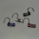 4 Pcs 5 Letter Combination Lock Safety Padlock Combination Locks Keyless Resettable Metal Lock for School Gym Sports Locker Fence Toolbox Case Hasp Cabinet Storage