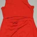 Pink Queen Women's Dresses Crew Neck Sleeveless Cutout Side Slit Bodycon Midi Party Dress, M
