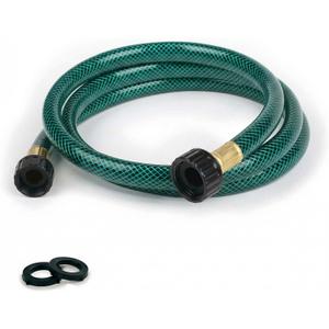 Flexible Garden Hose for Tight Spaces: 5FT Female to Female Short Water Hose for Outdoor Faucet Y Splitter with 2 Rubber Washers - Lead-Free and Lightweight