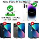 Skyseaco for iPhone 14 Pro Max Case, Cool Camo Pattern Phone Case Vintage Camouflage Shockproof Protective Cover for Women Girls Men Boys Teens, Black