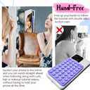 2 x JingJinYY Anteel 2 Pack Double Sided Silicone Suction Cup Phone Case Mount, Hands-Free Strong Grip Silicon Phone Holder for Selfies and Videos, Non Slip Phone Accessories (Light Green)