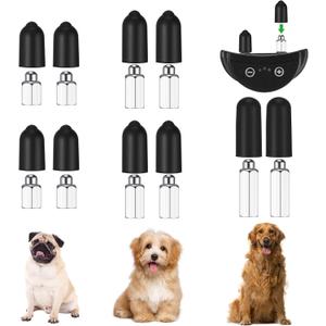 Zhengmy 24 Pcs Dog Shock Collar Rubber Tips, Dog Training Prong Collar Cover Replacement, Column Conductive, Rubber Sleeve Silicone Covers Female Contact Points for Pet Stop Barking (13mm/16mm/20mm)