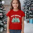 Christmas Shirts Boys Girls Christmas Tree T Shirt Toddler Christmas Graphic Tees Holiday Short Sleeve Tops (Red2)