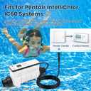 IC60 Salt Cell Saltwater Chlorine Generator,Replacement Cell Fit for Pentair IntelliChlor IC60,EC-521105 521105 Power Center,Salt Chlorinator System for Inground Pools up to 60,000 Gallons
