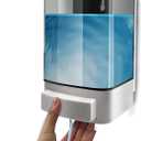 Soap Dispenser Wall Mount, 1000ML Commercial Manual Soap Dispenser Wall Mounted for Bathroom Kitchen Hotel, Shampoo Container Plastic