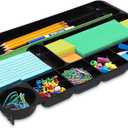 Desk Drawer Organizer Tray, Office Desk Organizer Tray with 9 Compartments, Inside Desk Organizer for Home Office, 14 x 9.13 x 1.13 Inch, Perfect for Organizing Pens, Pencils, Paper Clips and more