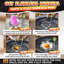 5 Pcs Pancake Mold Set  Stainless Steel Pancake Molds for Griddle with Fun Shapes, Comfortable Handles, and Non-Slip Design  Egg Shaper for Frying Pan with Silicone Brush for Easy Use & Cleaning