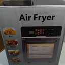 18QT Large Air Fryer Oven with Touch Screen Display, 10-in-1 Air Fry, Roast, Bake, Broil, Dry, Frozen, Proof Combo with Window, Family-Size, Multi-Function, Healthy Cooking 120V