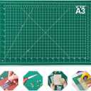 anezus Self Healing Sewing Mat, 12inch x 18inch Rotary Cutting Mat Double Sided 5-Ply Craft Cutting Board for Sewing Crafts Hobby Fabric Precision Scrapbooking Project