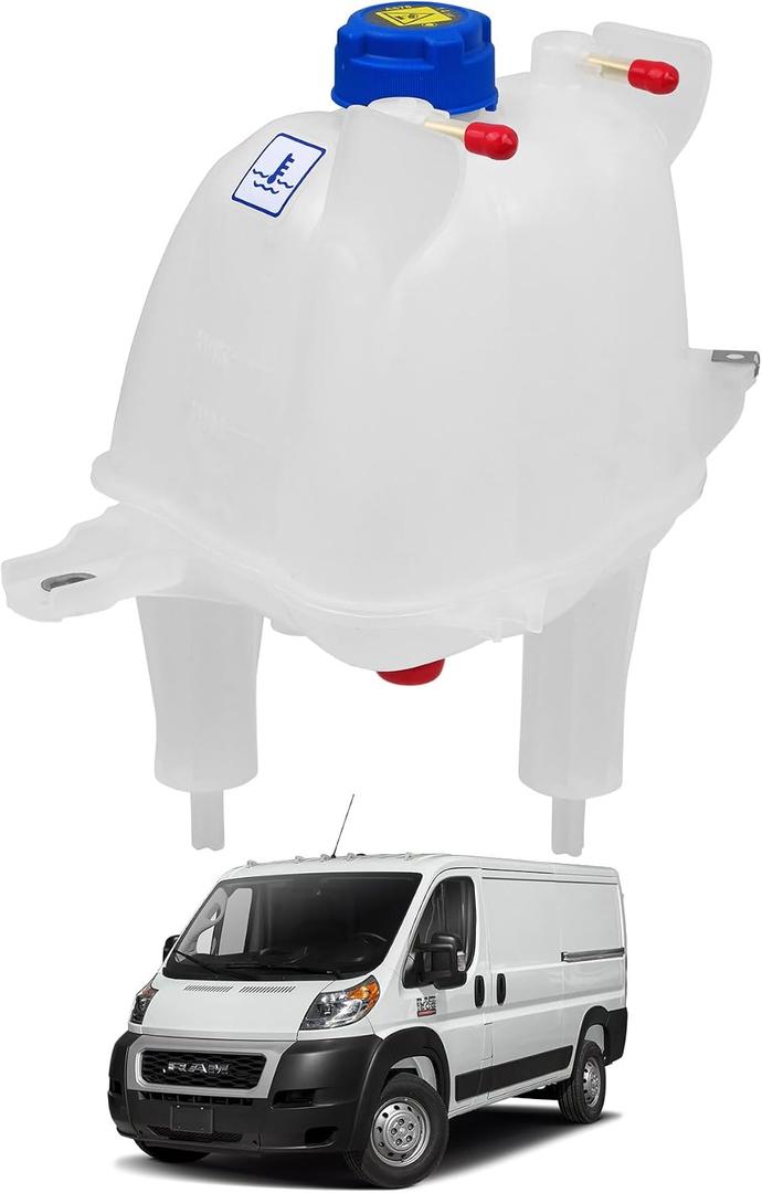 Upgrade 603-832 Coolant Reservoir Tank Compatible with 2014-2021 Ram ProMaster 1500 2500 3500 Engine Coolant Recovery Reservoir Replaces# 520148880AA 68097622AA