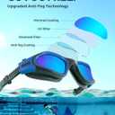 OMID Swim Goggles, P2 Polarized Swimming Goggles for Men Anti-fog Goggles Swimming for Adult Women