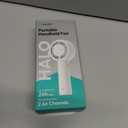 Aecooly Portable Handheld Turbo Fan [24H Max Cooling Time], 5 Speeds USB Rechargeable Mini Personal Battery Operated Small Pocket Cooling Fan GIfts for Women, Travel, Home, Office, Beach, Lash -Beige