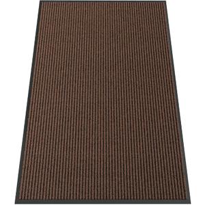 Indoor Outdoor Door Mat, 5' x 3' Doormat for Entryway, Rubber Backing Non Slip Front Door Mat Outside Entrance, Super Absorbent Commercial Floor Mat for Home Office, Brown