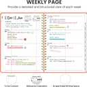 8 x 2026 Planner, Weekly and Monthly Calendar Planner, January 2026 - December 2026, Hardcover 2026 Calendar Book with Tabs For Women & Men, Inner Pocket, Spiral Bound, Perfect for Office Home School Supplies - A5 (6.3" x 8.5"), Coral