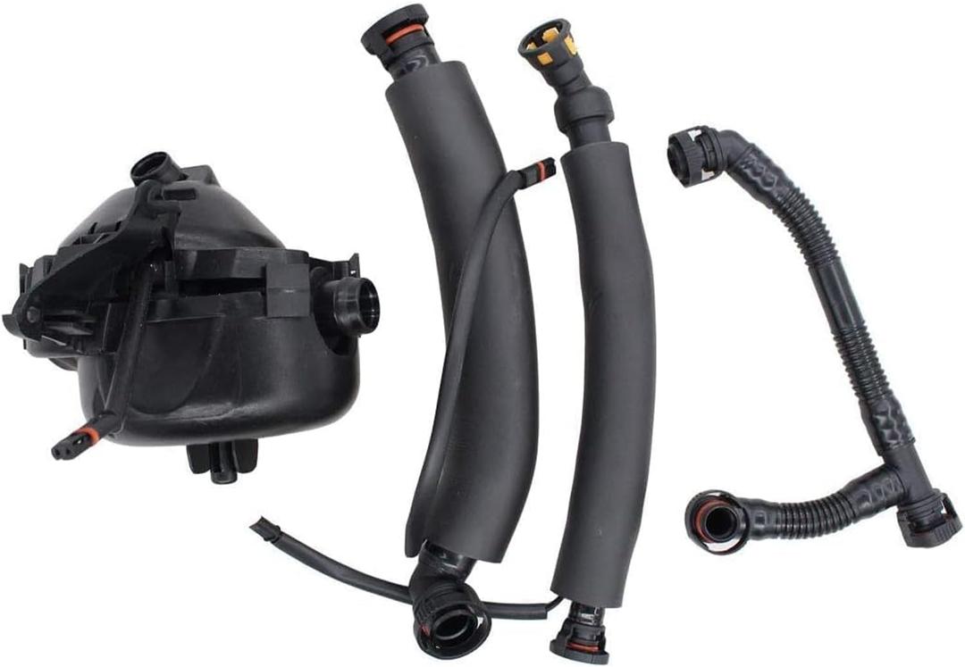 Crankcase Vent Ventilation Valve Breather Hose Kit Compatible With 2006-2007 BMW 325i 325xi 330i 330xi 525i 525xi 530i 530xi Z4 E90 E91 E60 E61