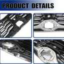 GXARTS Black Upper Front Bumper Grille Assembly 531010E330 Compatible with Toyota Highlander 2020-2022
