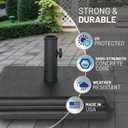 US Weight 40 Pound Umbrella Base - Weighted Umbrella base For Use With Patio Table Heavy Duty Base- Made in the USA
