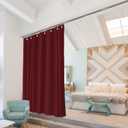 Room/Dividers/Now Premium Room Divider Curtain, 8ft Tall x 10ft Wide (Slate Red) | Premium Curtains for Room Partition, Privacy or Blackout | Large Rooms Divider Curtain