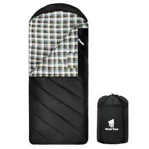 GEERTOP Flannel Sleeping Bag for Adults XXL, Large Wide Camping Sleeping Bag 4 Season, 0 Degree Sleeping Bag for Winter Cold Weather