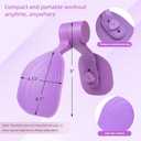 Thigh Exerciser with 3 Levels Resistance Adjustable,Thigh Workout Equipment,Kegel Exercise,Inner Thigh Exerciser,Thigh Slimmer,Thigh & Hip Strengtheners,Purple