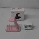 Wireless Charger for iPhone - 5 in 1 Charging Station for Multiple Devices Apple: Wireless Charging Stand Dock for iPhone 17 16e 16 15 14 13 12 Pro Max Apple Watch Airpods (Pink)