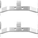 2Pack Metal RC Pull Rod Base Seat Mounts Compatible with WPL C14 C14K C24 C24K 1/16 RC Car Military Truck Crawler Upgrade Parts,Silver