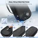 KINWIN 10 in 1 Accessories Bundle Compatible with PlayStation Portal, EVA Carrying Case for PS Portal with Silicone Protective Cover, 2 Pack Screen Protectors and 4 Thumb Grips for PS5 Portal Console (Black)