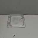 Carlisle FoodService Products StorPlus EZ Access Lid, Cover for 1/6 Size Food Pans, Single Notched, 6.88" x 6.31", 1 Count, Clear
