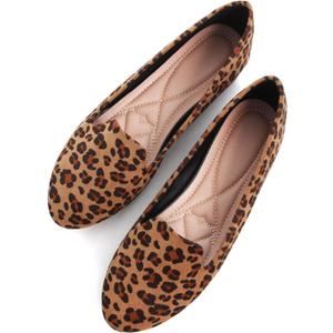 SAILING LU Women Round Toe Flats Comfortable Fashion Ballet Flat Shoes for Women Dressy Slip-ons Loafers (9.5)