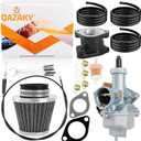 PZ27 Carburetor for 125cc 150cc 200cc 250cc 4-stroke Engine CG ATV Go Kart Pit Dirt Bike Zongshen Lifan Taotao Sunl Buyang Coolsport Kazuma Chinese Cable Choke Carb 27mm