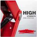 BIG RED T10152 Torin Steel Scissor Lift Jack Car Kit, 1.5 Ton (3,000 lb) Capacity, Red